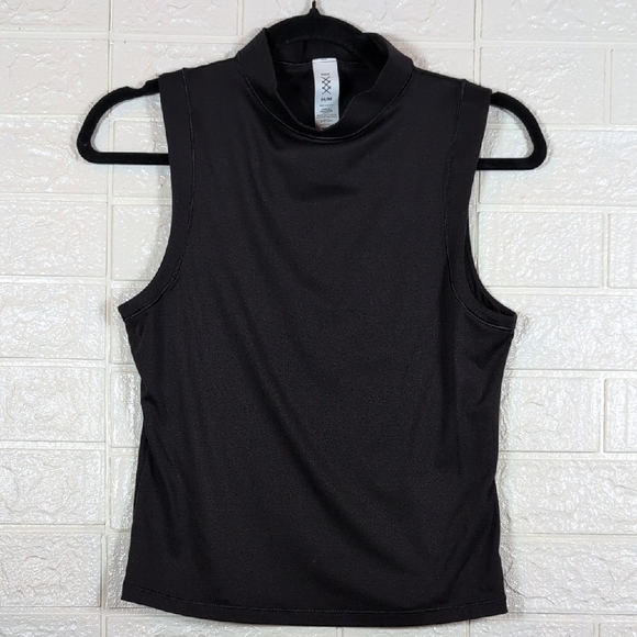 330-Nwot Rhone Black Sleeveless Tank Top - Picture 1 of 4